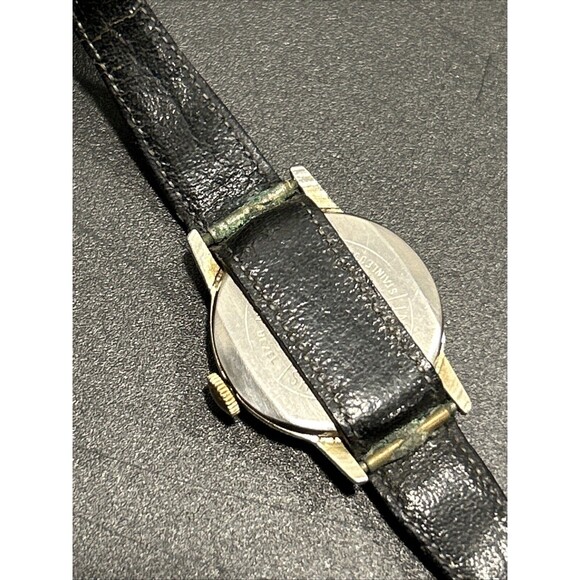 Vintage Timex Girls Scout Brownie Watch Black Leather Band Membership Star Lot - Picture 12 of 13